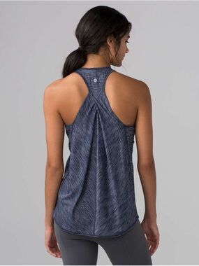 Lululemon Heathered Navy Racerback Tank